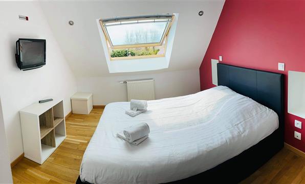 Chambre double Hotel bord de mer Normandie